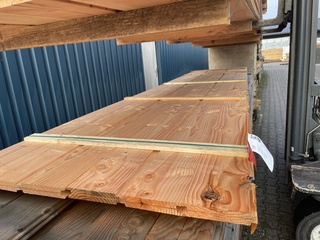 Ca. 12x Douglas Wisselsponning/Halfhoutsrabat, 18x190mm, lengte 500cm